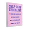 Stupell Industries Sassy Self Care Checklist Wall Plaque Art Design by House of Lulu